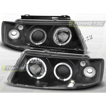 VW Passat B5 (3B) 1996-00 Predné číre svetlá Angel Eyes black (LPVW13)