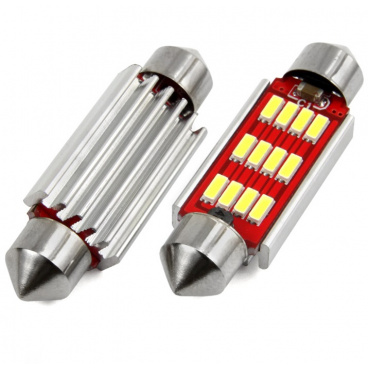 Žiarovky sulfit VERTEX CANBUS 12 SMD 4014 Festoon 41mm White 12V/24V Žiarovky sulfit VERTEX CANBUS 12 SMD 4014 Festoon 41mm White 12V/24V