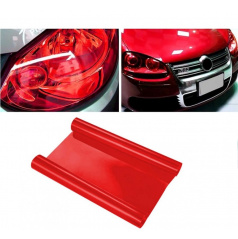 Transparentná fólie  červená 100x30 cm