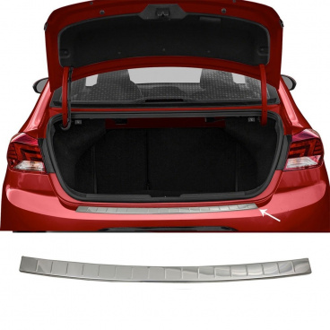 Nerez leštený kryt hornej hrany zadného nárazníka VW Golf HTB V, VI 2003-12, H.Elantra 2019+ sedan Nerez leštený kryt hornej hrany zadného nárazníka VW Golf HTB V, VI 2003-12, H.Elantra 2019+ sedan