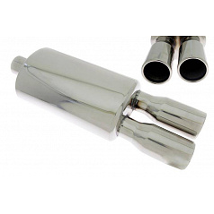 Koncový tlmič TurboWorks 2x76mm vstup 63,5mm