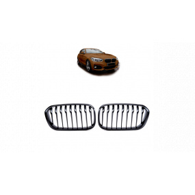 Mriežka BMW 1 F20 F21 Facelift jednotlivé lamely Matná čierna