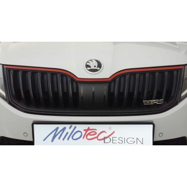 Racing lišta na prednú masku - Octavia III Facelift od r.v. 2017 Racing lišta na prednú masku - Octavia III Facelift od r.v. 2017