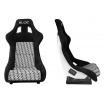 Športové sedadlo SLIDE KS2 Premium Black & Logo Pattern Velur White Glitter