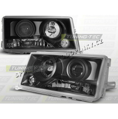 MERCEDES W 201 C-KLASA 1982-93 PŘEDNÍ ČÍRÁ SVĚTLA BLACK