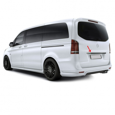 Nerez leštená lišta nad zadnou ŠPZ Mercedes Vito W447 2014+ Nerez leštená lišta nad zadnou ŠPZ Mercedes Vito W447 2014+