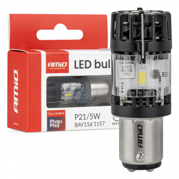 Žiarovka LED LumiTec BAY15D P21/5W 12V FULL CANBUS biela 1 ks. AMIO-04689