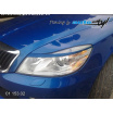 Škoda Octavia II facelift - mračítka predných svetiel - pre lak