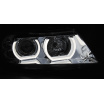 BMW E90, E91 03.2005-08.2008 predné číre svetlá 3D U-Type chrome HID (LPBMI5)