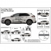 Ochranné bočné lišty na dvere, Ford Edge II, 2015+