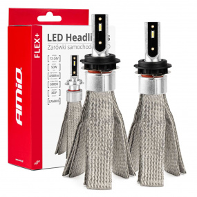 Automobilové LED žiarovky série FLEX+ H7-1 12V 24V 6000K Canbus AMIO-03661