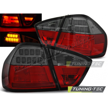 BMW E90 03.2005-08.2008 zadné LED lampy red smoke BAR (LDBM73)