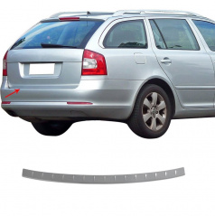 Nerez chróm ochranný panel nárazníku OMTEC Škoda Octavia II Facelift Combi 2009-13