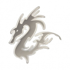 Znak -Big dragon metal- samolepiaci velký