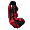 Športová polohovateľná sedačka A1 RACING farba červená / čierna 2 ks