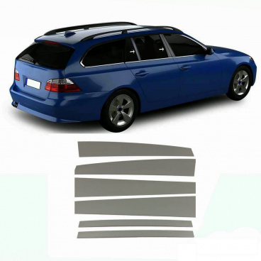 Nerez okenní černé sloupky 6 ks BMW E60, 61 Nerez okenní černé sloupky 6 ks BMW E60, 61