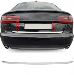 Nerez lišta hrany kufra Omtec Audi A6 C7 Limousine Pre FL 2011-2015
