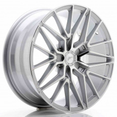 JR Wheels JR38 18x8 ET42 5x112 Strieborná Leštená Čelná Strana