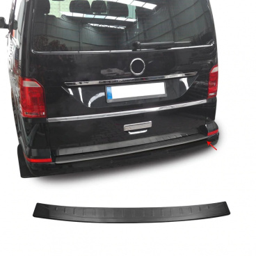 Nerez kryt zadného nárazníka VW T6, T6,1 2015-24 čierny brúsený