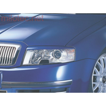 Kryty svetlometov Milotec (mračítka) - ABS čierny, Škoda Superb Kryty svetlometov Milotec (mračítka) - ABS čierny, Škoda Superb