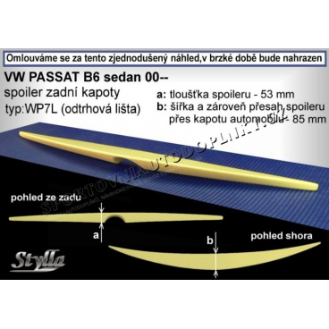 Škoda Superb I -08 spoiler zadnej kapoty Škoda Superb I -08 spoiler zadnej kapoty