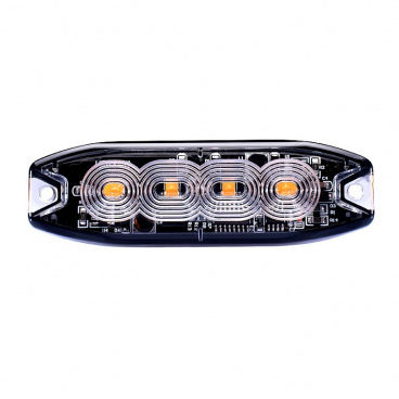 Stroboskopické svetlo oranžové 4xLED R65 R10 Stroboskopické svetlo oranžové 4xLED R65 R10