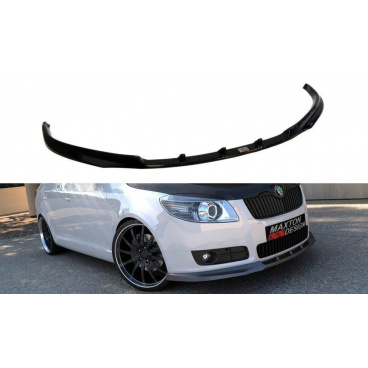 Spoiler pod predný nárazník pre Škoda Fabia Mk2, Maxton Design (čierny lesklý plast ABS) Spoiler pod predný nárazník pre Škoda Fabia Mk2, Maxton Design (čierny lesklý plast ABS)