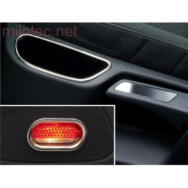 Nerez sada - dvere a sedadlo, Škoda Octavia II, Škoda Octavia II Facelift Nerez sada - dvere a sedadlo, Škoda Octavia II, Škoda Octavia II Facelift