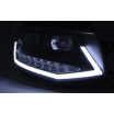 VW T6 2015- predné číre svetlá black tube light LED DRL (LPVWR0)