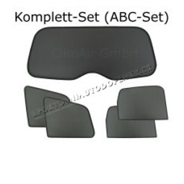 Slnečné clony sada - zadné dvere, zadné okná, piate dvere, Škoda Superb II Combi 06/2008 + Slnečné clony sada - zadné dvere, zadné okná, piate dvere, Škoda Superb II Combi 06/2008 +