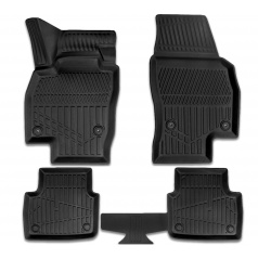 Gumový set 3D presných autokobercov Škoda Scala vrátane krytu zadnej strednej časti