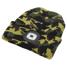 Čepice ARMY s LED svítilnou USB nabíjení Čepice ARMY s LED svítilnou USB nabíjení