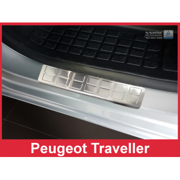Nerez ochranné lišty prahu dverí 2ks Peugeot Traveller 2016+ Nerez ochranné lišty prahu dverí 2ks Peugeot Traveller 2016+