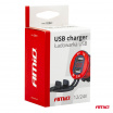 Vodotesná nabíjačka s testerom napätia 2x USB 12V 24V MOD-11