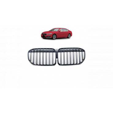 Mriežka BMW 7 G11 G12 Facelift dvojité rebrovanie Lesklá čierna Mriežka BMW 7 G11 G12 Facelift dvojité rebrovanie Lesklá čierna