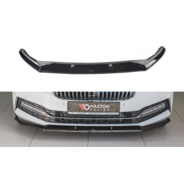 Spoiler pod predný nárazník ver.2 pre Škoda Superb Mk3 FL Facelift, Maxton Design (plast ABS bez povrchovej úpravy)