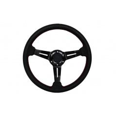 Športový volant WRC umelá koža čierny 350 mm