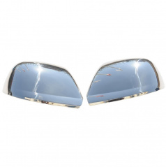 Nerez chróm kryty zrkadiel Omtec VW Touareg I fcl. 2007-10