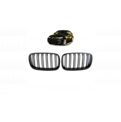 Gril BMW X6 E71 E72 X5 E70 dvojité rebrovanie Matná čierna