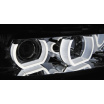 BMW E90, E91 03.2005-08.2008 predné číre svetlá 3D U-Type chrome HID (LPBMI5)
