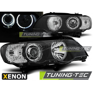 BMW X5 E53 09.1999-10.2003 predné číre svetlá LED Angel Eyes Xenon black (LPBMD3) BMW X5 E53 09.1999-10.2003 predné číre svetlá LED Angel Eyes Xenon black (LPBMD3)