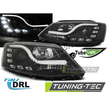 VW Jetta VI 1.2011- predné číre svetlá Tube Light TRU DRL black (LPVWL5) VW Jetta VI 1.2011- predné číre svetlá Tube Light TRU DRL black (LPVWL5)