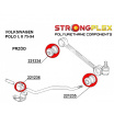 VW Polo do 2001 Strongflex Šport zostava silentblokov len pre prednú nápravu 6 ks