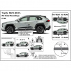 Ochranné bočné lišty na dvere, Toyota Rav4 V, 2018+