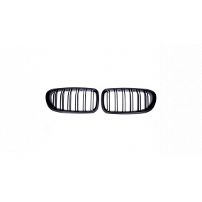 Mriežka BMW 5 F10 F11 dvojité rebrovanie Matná čierna