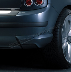 Body-Kit zadné rozšírenie nárazníka ABS-čierny Škoda Fabia Limousine Facelift