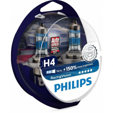 Žiarovka Philips Racing Vision H4 12V 60/55W + 150% 2ks