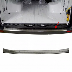 Nerez prah zadného nárazníka Omtec Mercedes Sprinter B907 B910 2018-2023 čierny leštený