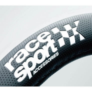 Poťah volanta Race Sport black, karbón 37-39 cm