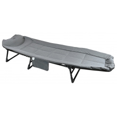 Lehátko kempingové skládací SOFA šedé polohovací